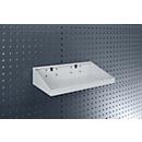 Bodemplaat Perfo L1, B 900 x D 170 x H 105/30 mm, aluminium, lichtgrijs RAL 7035