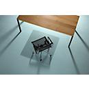 Bodenschutzmatte Ecogrip® Solid-RS Office Products, für Teppichböden, Ankernoppen, rutschfest & schwer entflammbar, 1100 x 1200 mm, PC & PUR, transparent