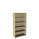 Boekenkast, 5 OH, fijne spaanplaat, B 1000 x D 450 x H 1930 mm, ahorndecor