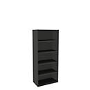 Boekenkast, 5 OH, fijne spaanplaat, B 800 x D 450 x H 1930 mm, grafiet