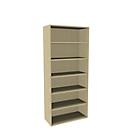 Boekenkast, 6 OH, fijne spaanplaat, B 1000 x D 450 x H 2300 mm, ahorndecor