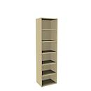 Boekenkast, 6 OH, fijne spaanplaat, B 600 x D 450 x H 2300 mm, ahorndecor