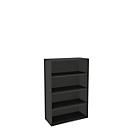 Boekenkast, spaanplaat, 4 OH, B 1000 x D 450 x H 1580 mm, grafiet