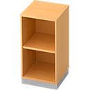 Boekenkast, spaanplaat, B 400 x D 400 mm, 2 OH, beukendecor
