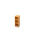 Boekenkast, spaanplaat, B 400 x D 400 mm, 3 OH, lichtgrijs