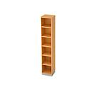 Boekenkast, spaanplaat, B 400 x D 400 mm, 6 OH, beukendecor