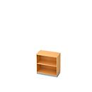 Boekenkast, spaanplaat, B 800 x D 400 mm, 2 OH, beukendecor