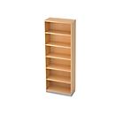 Boekenkast, spaanplaat, B 800 x D 400 mm, 6 OH, ahorndecor