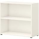 Boekenkast TEMPIO - van hout - B 800 x D 340 x H 720 mm - 2 OH - wit
