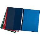 BOI care document folders System Line, 8 transparent pockets, 4 index sheets, PVC, 19 mm filling height, red, 10 pieces