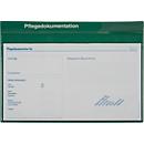 BOI Pflegedokumentenmappen System Line, 8 Klarsichttaschen, 4 Registerblätter, PVC, 19 mm Füllhöhe, grün, 10 Stück