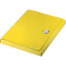 Boîte de classement Leitz Recycle, jusqu'à DIN A4, largeur de dos 30 mm, pour jusqu'à 250 feuilles, PP, jaune