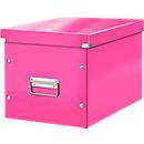 Boîte de rangement Click + Store Leitz®, en carton, l. 320 x P 360 x H 260 mm, rose