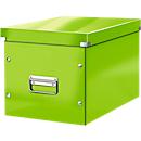 Boîte de rangement Click + Store Leitz®, en carton, l. 320 x P 360 x H 260 mm, vert