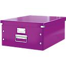 Boîte de rangement Click + Store Leitz®, en carton, pour format A3, violet