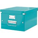 Boîte de rangement Click + Store Leitz®, en carton, pour format A4, bleu pétrole