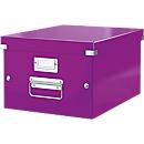 Boîte de rangement Click + Store Leitz®, en carton, pour format A4, violet