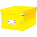 Boîte de rangement Click + Store Leitz®, en carton, pour format A5, jaune