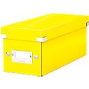 Boîte de rangement Click + Store LEITZ®, en carton, type CD, jaune