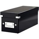 Boîte de rangement Click + Store LEITZ®, en carton, type CD, noir