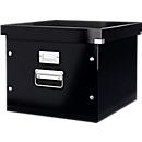 Boîte de rangement et d'archivage Click + Store LEITZ®, en carton, pour 50 dossiers suspendus, noir