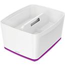 Boîte de rangement Leitz MyBox, DIN A4, pour les ustensiles, blanc/violet
