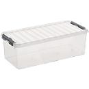 Boîte de rangement Sunware Q-LINE, clips de fermeture, transparent, empilable, 9,5 l, L 485 x l 190 x H 147 mm