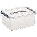 Boîte de rangement Sunware Q-line - couvercle avec poignée - L 400 x l 300 x H 180 mm - 15 l