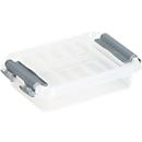 Boîte de rangement Sunware Q-line - couvercle - clips de fermeture - transparent - L 118 x l 77 x H 30 mm - 0,2 l