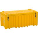 Boîte de transport et de plateforme CEMO CEMbox 250, polyéthylène, 250 l, L 1200 x l 600 x H 540 mm, empilable, jaune