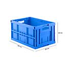 Boîte pliante en dimension EURO FK E-6320-2, 64 l, bleu