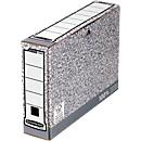 Boîtes d'archives Bankers Box - en carton recyclé FSC - dos 80 mm - blanc-gris - 10 pièces