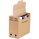 Boîtes d'archives tric system - étroit - l. 76 x P 339 x H 314 mm - 12 pièces