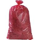 Bolsas de basura premium, material LDPE, rojo, 120 litros, 250 unidades