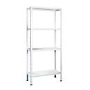 Boltless shelving, H 1800 x W 1200 x D 500 mm, white