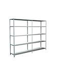 Boltless shelving, H 2000 x W 2400 x D 500 mm, white