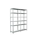 Boltless shelving, H 2300 x W 1800 x D 500, white