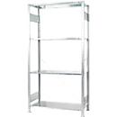 Boltless shelving Schulte green, basic shelving, extendable, 4 shelves, W 1000 x D 500 x H 2000 mm, steel, galvanized