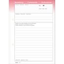 Bons de commande Oneco, A5, rose/blanc, 5 blocs