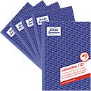 Bons de livraison Avery Zweckform 1721-5, avec accusé de réception, format A5, 5 livrets de 3 x 40 feuilles, papier FSC®, blanc/jaune/rose