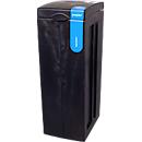BonTon Abfalltrennsystem Papier-Abfall, 70 Liter, recyceltes Polypropylen, einzigartiges Design, B 280 x T 430 x H 771 mm, blau/grau