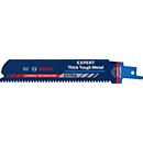 Bosch Säbelsägeblatt S955CHC, Expert Thick Tough Metal, L 150 mm, B 25 mm, TPI 8, Hartmetallzähne