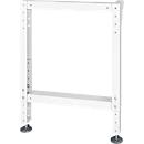 Bott cubio Werkbankfuß, höhenverstellbar, Stahlblech, B 80 x T 650 x H 1000 mm, lichtgrau RAL 7035