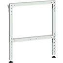 Bott cubio Werkbankfuß, höhenverstellbar, Stahlblech, B 80 x T 800 x H 1000 mm, lichtgrau RAL 7035