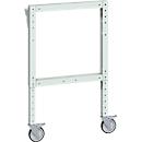 Bott cubio Werkbankfuß, mobil, höhenverstellbar, Stahlblech, B 80 x T 650 x H 1100 mm, lichtgrau RAL 7035