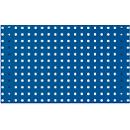 Bott Lochplatte Perfo 750, Lochgröße 9,2 x 9,2 mm, B 750 x T 13 x H 457 mm, Stahlblech pulverbeschichtet, enzianblau RAL 5010