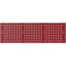 Bott Lochplatte Perfo L, Lochgröße 9,2 x 9,2 mm, B 1486 x T 13 x H 457 mm, Stahlblech pulverbeschichtet, purpurrot RAL 3004