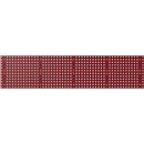 Bott Lochplatte Perfo XL, Lochgröße 9,2 x 9,2 mm, B 1981 x T 13 x H 457 mm, Stahlblech pulverbeschichtet, purpurrot RAL 3004