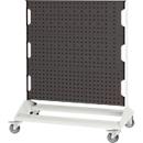 Bott mobiles Lochplatten-System Perfo Rack, 6 Lochplatten, B 1000 x T 550 x H 1250 mm, Stahl, lichtgrau RAL 7035/anthrazitgrau RAL 7016