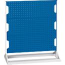 Bott stationäres Lochplatten-System Perfo Rack, 6 Lochplatten, 40-teiliges Zubehör, B 1000 x T 550 x H 1125 mm, Stahl, lichtgrau RAL 7035/enzianblau RAL 5010